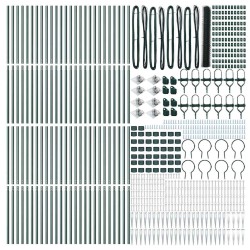 Clôture hexagonale avec poteau 100 x 1,2 m Vert Maille 631918631918