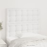 Tête de lit blanche 80 x 5 x 118/128 cm similicuir 631930631930