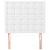 Tête de lit blanche 80 x 5 x 118/128 cm similicuir 631930631930