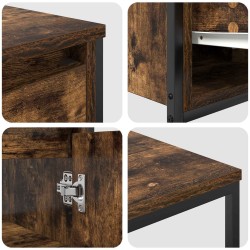 Ensemble de mobilier de salle de bain 2 pcs Chêne fumé et noir 631934631934