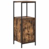 Ensemble de mobilier de salle de bain 3 pcs Chêne fumé et noir 631936631936