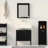 Ensemble de mobilier de salle de bain Montage mural 2 pcs Noir 631937631937