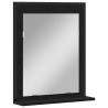 Ensemble de mobilier de salle de bain Montage mural 2 pcs Noir 631937631937