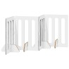 Clôture pliable pour animaux 4 pcs Gris Sonoma 201 x 38 x 70 cm 631938631938