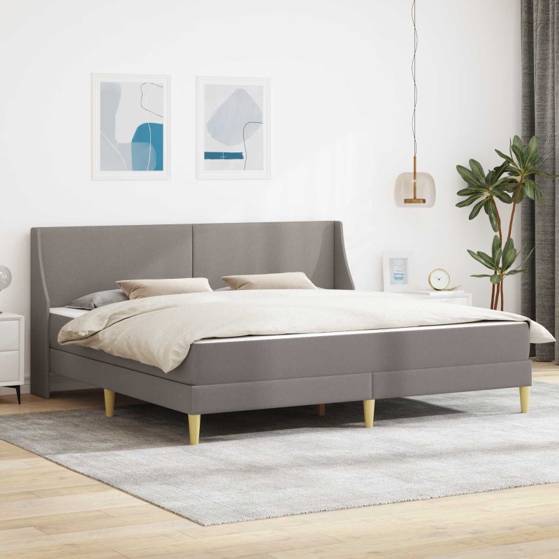 Cadre de lit avec matelas avec tête de lit Polyester 631947631947