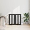 Clôture pliable pour animaux 4 pcs Chêne Noir 201 x 38 x 90 cm 631949631949