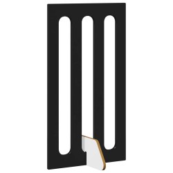 Clôture pliable pour animaux 4 pcs Chêne Noir 201 x 38 x 90 cm 631949631949