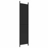 Cloison de séparation 4 panneaux Noir 200x220 cm Tissu 631952631952