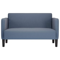 Canapé causeuse bleu 109 cm tissu velours côtelé 631954631954