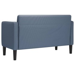 Canapé causeuse bleu 109 cm tissu velours côtelé 631954631954