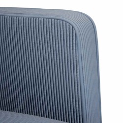 Canapé causeuse bleu 109 cm tissu velours côtelé 631954631954