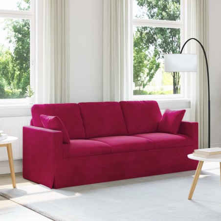 Canapé Bordeaux 198 x 78 x 80 cm Velours 631955631955