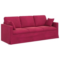 Canapé Bordeaux 198 x 78 x 80 cm Velours 631955631955