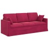 Canapé Bordeaux 198 x 78 x 80 cm Velours 631955631955