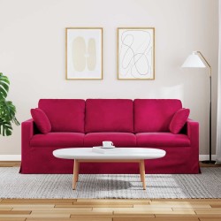 Canapé Bordeaux 198 x 78 x 80 cm Velours 631955631955