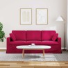 Canapé Bordeaux 198 x 78 x 80 cm Velours 631955631955