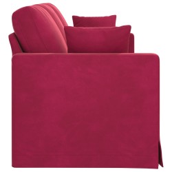 Canapé Bordeaux 198 x 78 x 80 cm Velours 631955631955