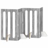 Clôture pliable pour animaux 4 pcs Gris Sonoma 201 x 38 x 90 cm 631967631967
