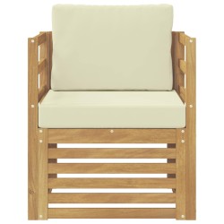 Canapé d’extérieur Polyester Blanc et crème 631968631968
