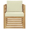 Canapé d’extérieur Polyester Blanc et crème 631968631968
