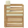 Canapé d’extérieur Polyester Blanc et crème 631968631968