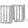 Clôture pliable pour animaux 4 pcs Gris Béton 201 x 38 x 90 cm 631969631969