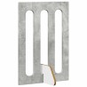 Clôture pliable pour animaux 4 pcs Gris Béton 201 x 38 x 70 cm 631971631971