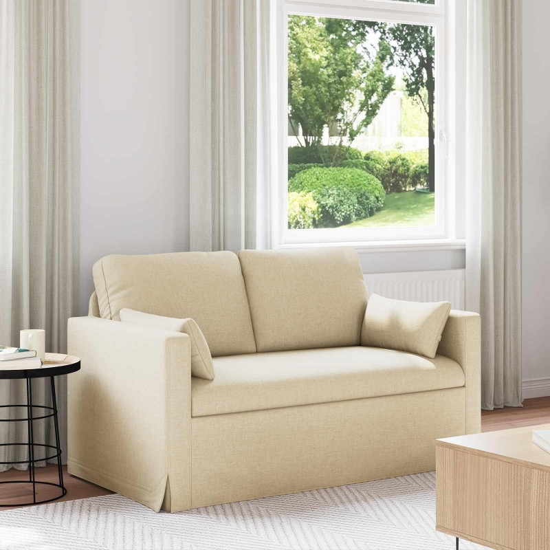Canapé Crème 139 x 78 x 80 cm tissu 631973631973