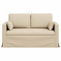 Canapé Crème 139 x 78 x 80 cm tissu 631973631973