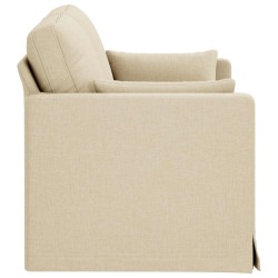 Canapé Crème 139 x 78 x 80 cm tissu 631973631973