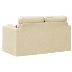 Canapé Crème 139 x 78 x 80 cm tissu 631973631973