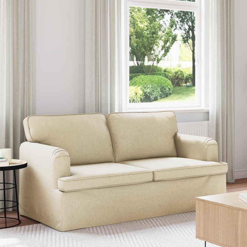 Canapé Crème 162 x 80 x 85 cm tissu 631976631976