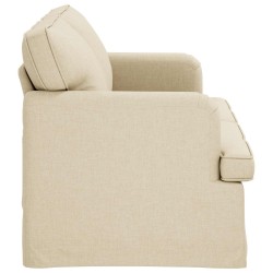 Canapé Crème 162 x 80 x 85 cm tissu 631976631976