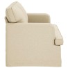 Canapé Crème 162 x 80 x 85 cm tissu 631976631976