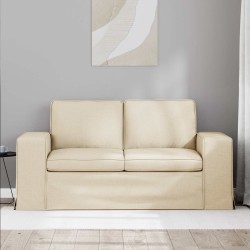 Canapé Crème 162 x 80 x 82 cm tissu 631977631977