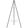 Trépied de Feu de Camp 2 pcs Noir Acier 631980631980