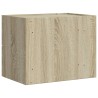 Table de chevet murale chêne sonoma 45x30x35 cm 631982631982