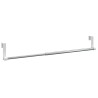 Tringles à rideau 2 pcs blanc et argenté 40-60 cm aluminium 631984631984