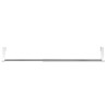 Tringles à rideau 2 pcs blanc et argenté 40-60 cm aluminium 631984631984