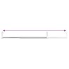 Tringles à rideau 2 pcs blanc et argenté 40-60 cm aluminium 631984631984