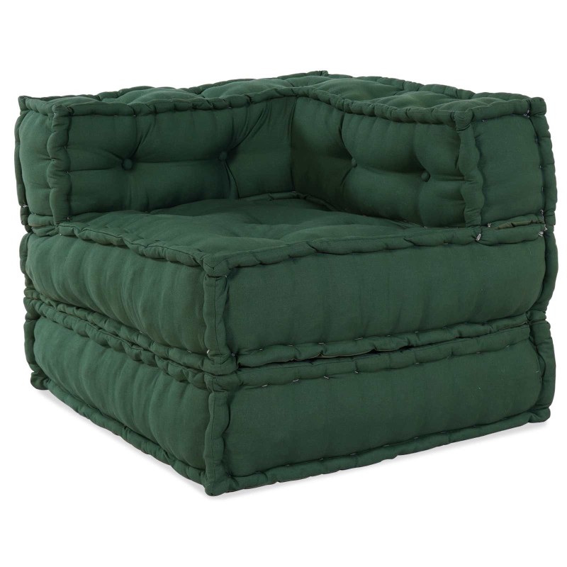 Unité de canapé modulaire 2 pcs Vert 140 x 70 x 56 cm Tissu 631985631985