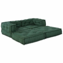 Unité de canapé modulaire 2 pcs Vert 140 x 70 x 56 cm Tissu 631985631985