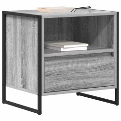 Table de chevet Gris Sonoma 50 x 39,5 x 50 cm Bois d'ingénierie 631987631987