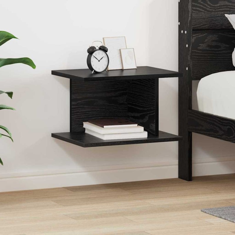 Table de chevet Chêne noir 40 x 30 x 25 cm Bois d'ingénierie 631990631990