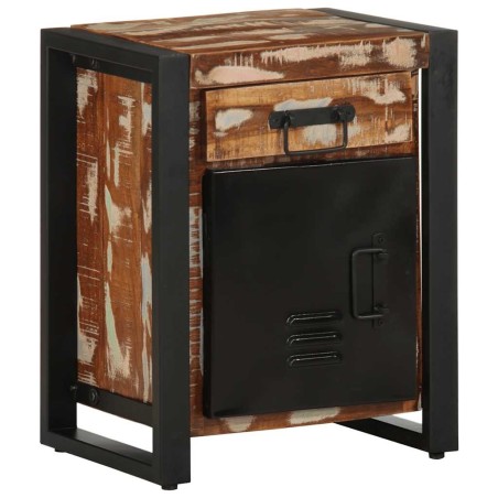 Table de chevet multicolore 40x30x50 cm bois de récupération 631991631991