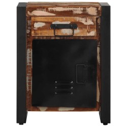 Table de chevet multicolore 40x30x50 cm bois de récupération 631991631991
