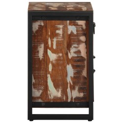 Table de chevet multicolore 40x30x50 cm bois de récupération 631991631991