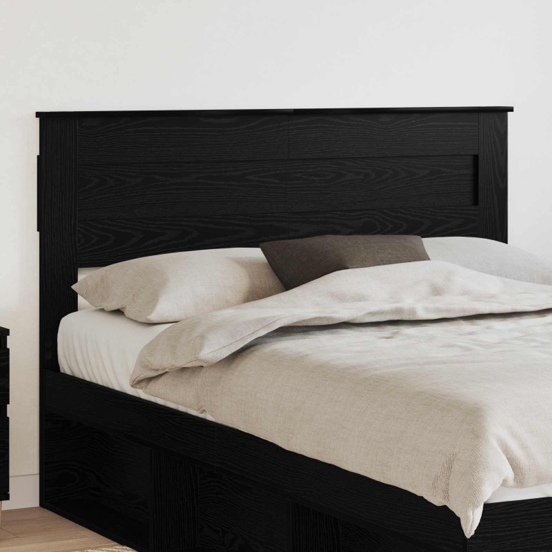 Tête de lit Chêne noir Bois d'ingénierie 631994631994