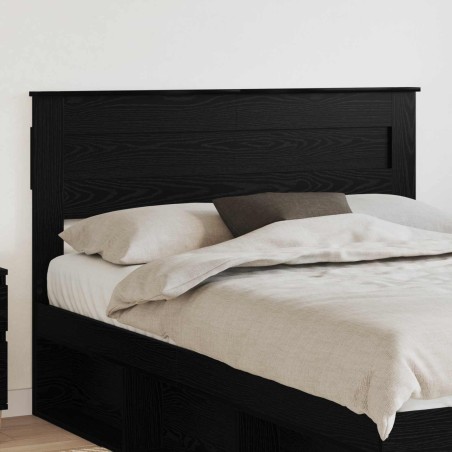 Tête de lit Chêne noir Bois d'ingénierie 631994631994