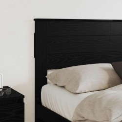 Tête de lit Chêne noir Bois d'ingénierie 631994631994